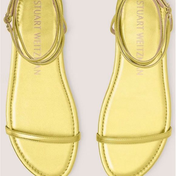 STUART WEITZMAN BARELY NUDE NEON FLAT SANDAL - Picture 8 of 11